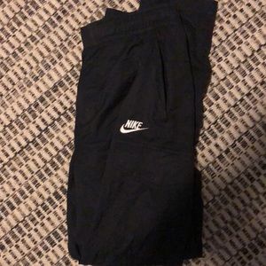 Nike cargos size small, I wore them once and didn’t like the way they fit.